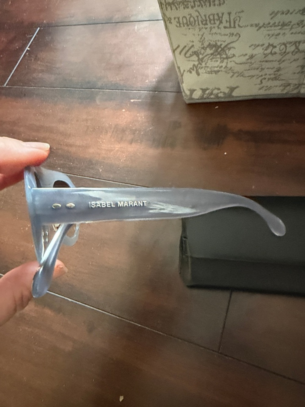 Retro Aviator Sunglasses in Light Gray- blue new - Picture 2 of 5